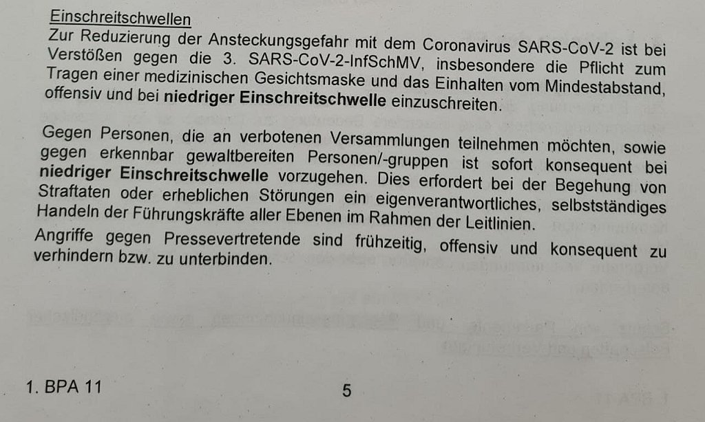 einschreitschwellen